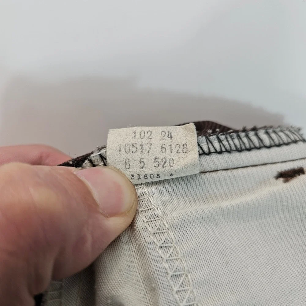 Vintage Levis 517 Mens 33x31 Brown‎ Sta-Prest Gold Tab Flared Bootcut Pants